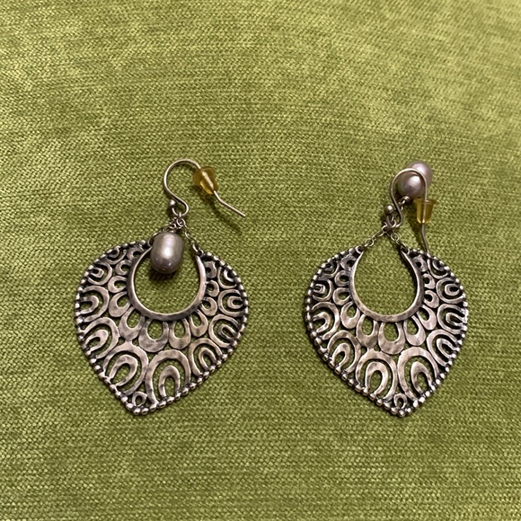 Silpada | Jewelry | Silpada Sterling Silver Gray Pearl Earrings So Pretty |  Poshmark